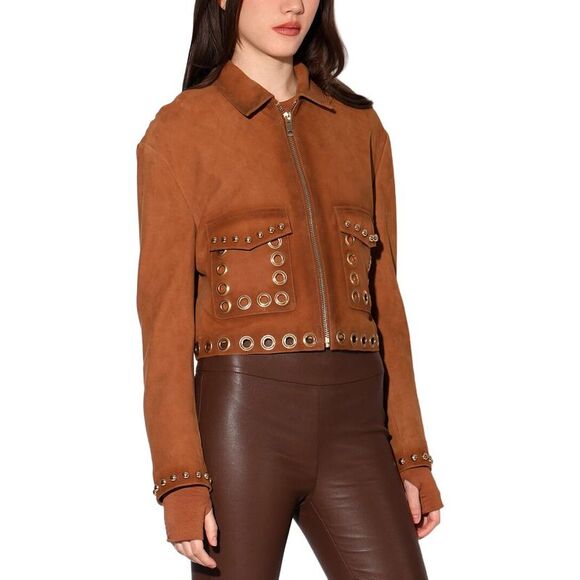 Walter Baker Womens  Jolene Suede Jacket - Picture 3 of 5